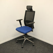 BN Office Solutions bureaustoel - Hoofdsteun - Blauw - R&M Kantoor- en Designmeubilair