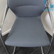 Brunner Ray vergaderstoel - Slede onderstel- Stapelbare stoel - Grijs - R&M Kantoor- en Designmeubilair