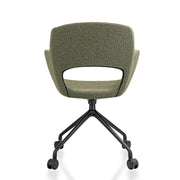 RM-Line Teddy - Draaibare vergaderstoel op wielen - Bouclé teddy stoffering