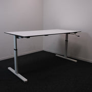 Drentea - Slinger zit-zit bureau - 160x80cm - Wit onderstel - R&M Kantoor- en Designmeubilair