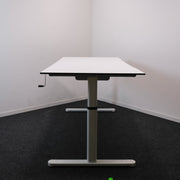 Drentea - Slinger zit-zit bureau - 160x80cm - Wit onderstel - R&M Kantoor- en Designmeubilair