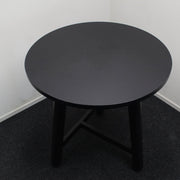 Dum Design - Statafel - Zwart - Ø90cm - 3-Poots - R&M Kantoor- en Designmeubilair