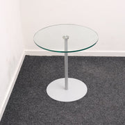 Glazen bijzettafel - Ø 50cm - R&M Kantoor- en Designmeubilair