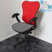 Herman Miller Mirra type 1 - Bureaustoel - Rood/Grijs - R&M Kantoor- en Designmeubilair