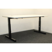 Knop instelbaar bureau - 140x70cm - Zwart onderstel - BR17 - R&M Kantoor - en Designmeubilair