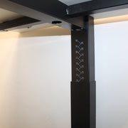Knop instelbaar bureau - 160x80cm - Zwart onderstel - R&M Kantoor- en Designmeubilair