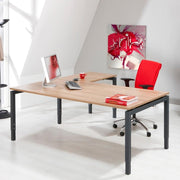 RM-Line N-serie Hoekbureau Rechts - 180x80 cm + aanbouw 80x60 cm - R&M Kantoor- en Designmeubilair