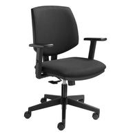 RM-Line Owyn Bureaustoel - zwart gestoffeerd - R&M Kantoor- en Designmeubilair