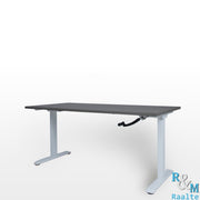 RM-Line Snelslinger Zit-Sta bureau - Wit frame - H68-116cm - R&M Kantoor- en Designmeubilair