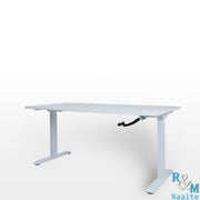 RM-Line Snelslinger Zit-Sta bureau - Wit frame - H68-116cm - R&M Kantoor- en Designmeubilair