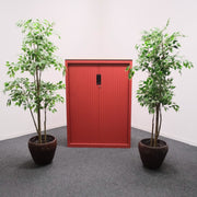 Roldeurkast - Rood - 90x45x125cm (BxDxH) - Geen sleutel - R&M Kantoor- en Designmeubilair