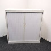 Roldeurkast - Wit - 120x43x121cm (BXDXH) - Geen Sleutel - RD01 - R&M Kantoor - en Designmeubilair