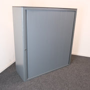 Schuifdeurkast - Antraciet - 126x45x136cm (BxDxH) - Geen sleutel - RD19 - R&M Kantoor - en Designmeubilair