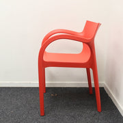Segis Poppy Star - Designstoel - Rood - 4-poots onderstel - R&M Kantoor- en Designmeubilair