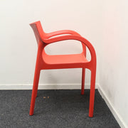 Segis Poppy Star - Designstoel - Rood - 4-poots onderstel - R&M Kantoor- en Designmeubilair