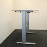 Slinger Zit-Sta Bureau Actiforce - 120 x 80 cm - H66-108 - Ahorn blad - R&M Kantoor- en Designmeubilair