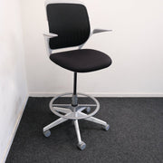 Steelcase Cobi Chair - Baliestoel - Zwart/Wit - ZGAN - R&M Kantoor- en Designmeubilair