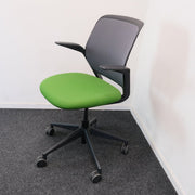 Steelcase Cobi Chair - Vergaderstoel - Groen/zwart - ZGAN - R&M Kantoor- en Designmeubilair