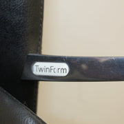 Twinform - Bureaustoel - Zwart leer - R&M Kantoor- en Designmeubilair