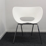 Vitra Tom Vac - Kuipstoel - Wit - Chroom onderstel - R&M Kantoor- en Designmeubilair